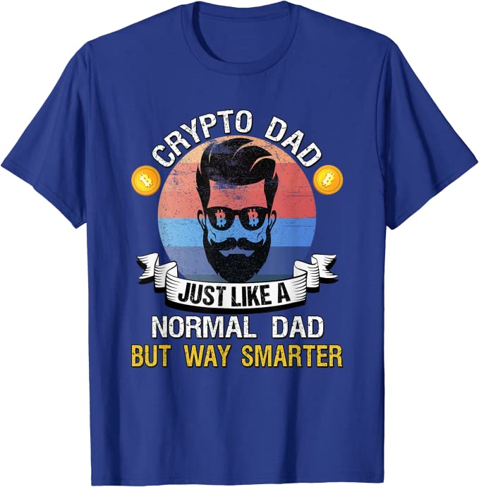 Crypto Dad Funny Graphic T-Shirt
