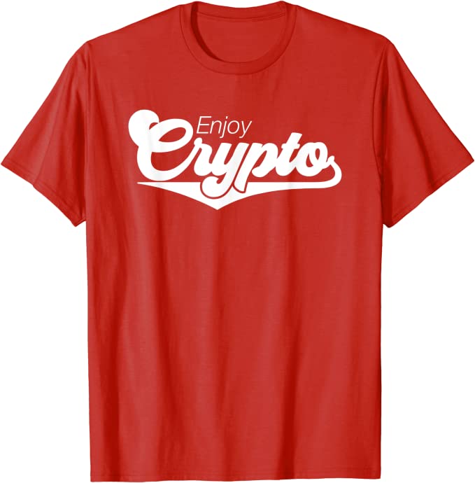 Enjoy Crypto Red Graphic T-Shirt